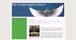 Desktop Screenshot of isleofhopebaptist.com